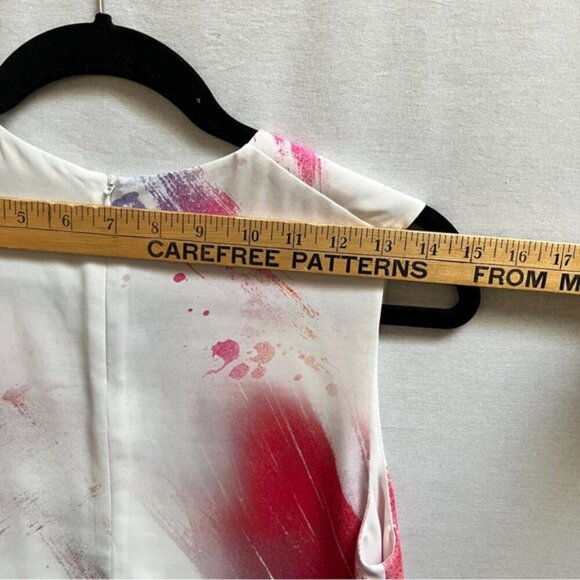 Babaton Aritzia Hopkins Paint Brush Effect Sleeveless Blouse Sz S - Picture 9 of 10